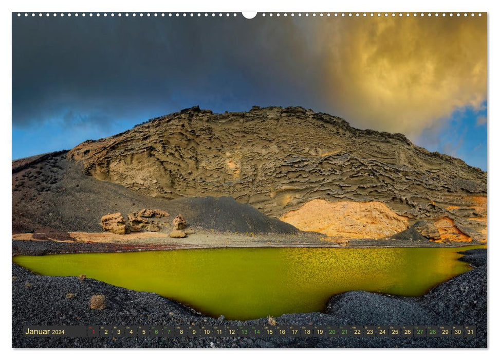 Lanzarote Feuerinsel im Atlantik (CALVENDO Premium Wandkalender 2024)