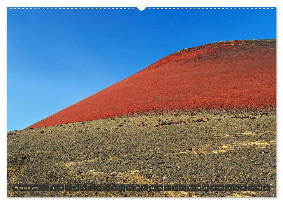 Lanzarote Fire Island dans l'Atlantique (Calvendo Premium Wall Calendar 2024) 