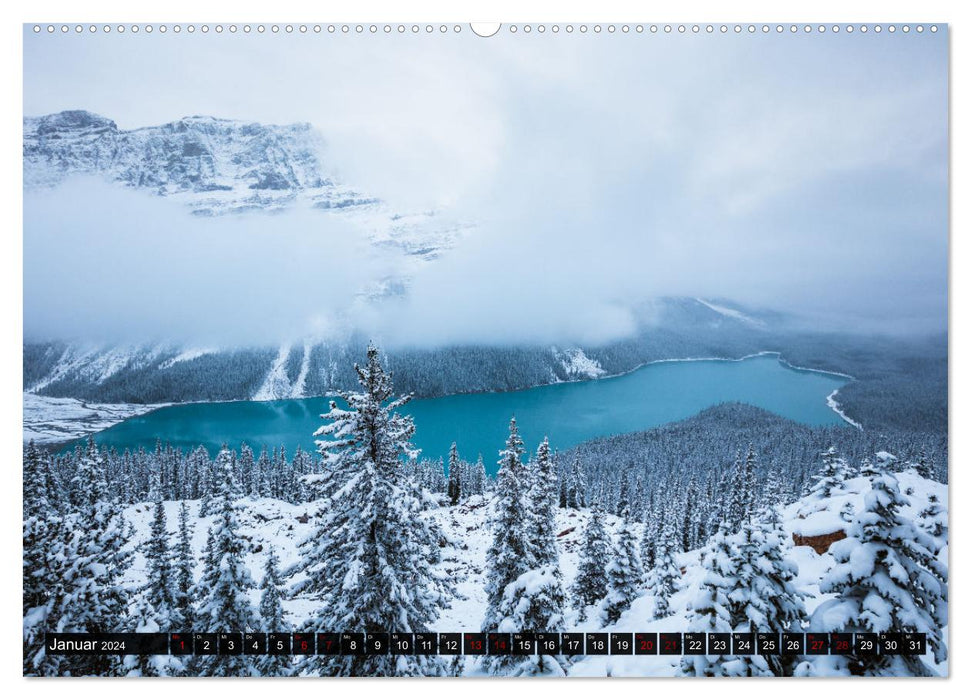 Canada – Aventures dans les parcs nationaux (Calvendo Premium Wall Calendar 2024) 