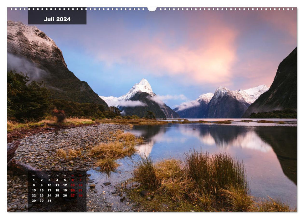 Nouvelle-Zélande - paysages de rêve d'un paradis naturel (Calendrier mural CALVENDO Premium 2024) 