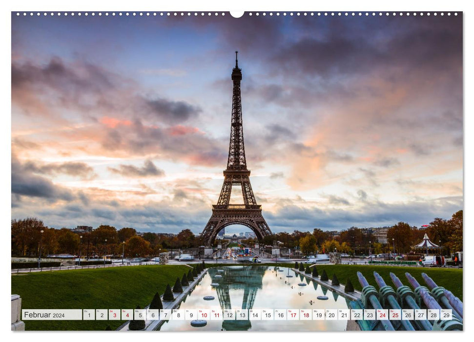 Paris - La Ville Lumière (CALVENDO Wandkalender 2024)