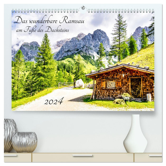 La magnifique Ramsau au pied du Dachstein (Calendrier mural CALVENDO Premium 2024) 