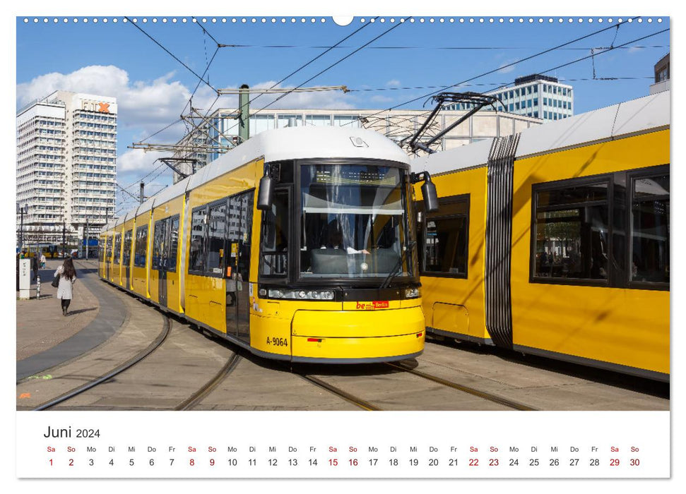 Trams und Straßenbahnen (CALVENDO Premium Wandkalender 2024)