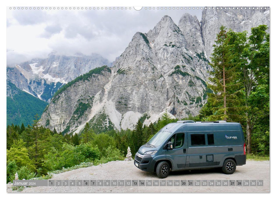 Vanvie; Camping - Liberté - Voyage (Calvendo Premium Wall Calendar 2024) 
