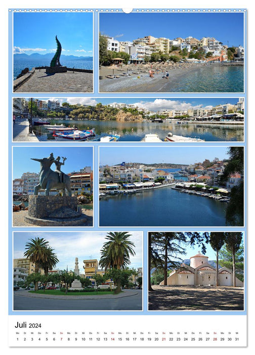 Kreta - Historische Städte und Bilderbuchdörfer (CALVENDO Premium Wandkalender 2024)