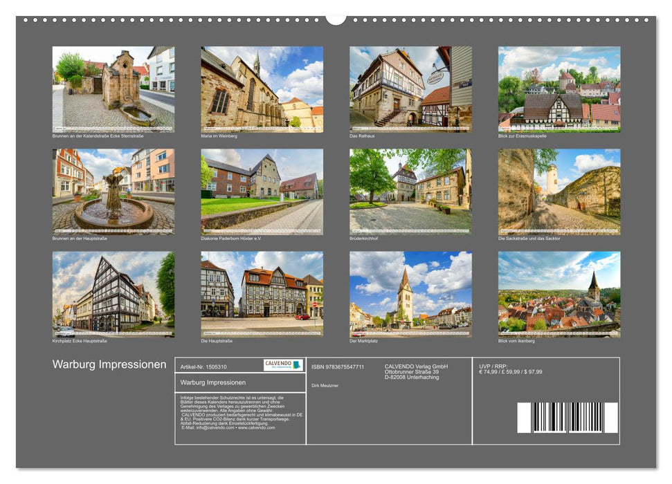 Warburg Impressionen (CALVENDO Premium Wandkalender 2024)