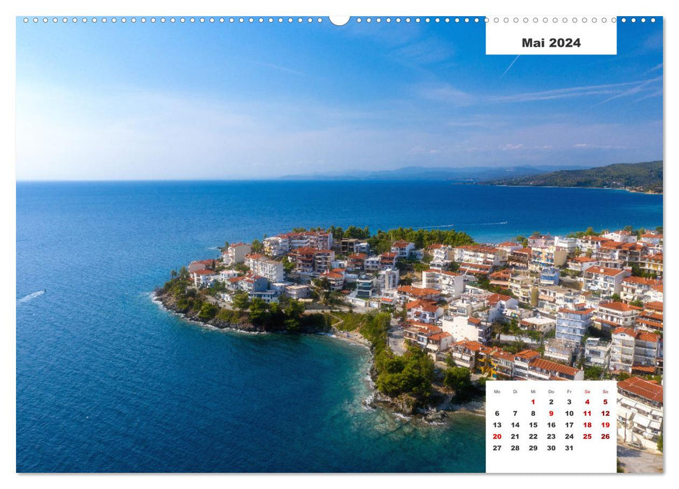 Chalcidique - La plus belle péninsule de Grèce (Calvendo Premium Wall Calendar 2024) 