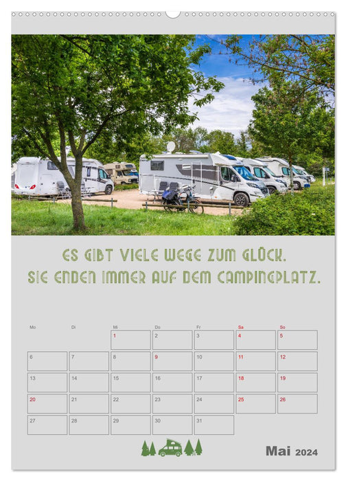 Tout le monde peut faire du camping – un hôtel ! (Calendrier mural CALVENDO 2024) 