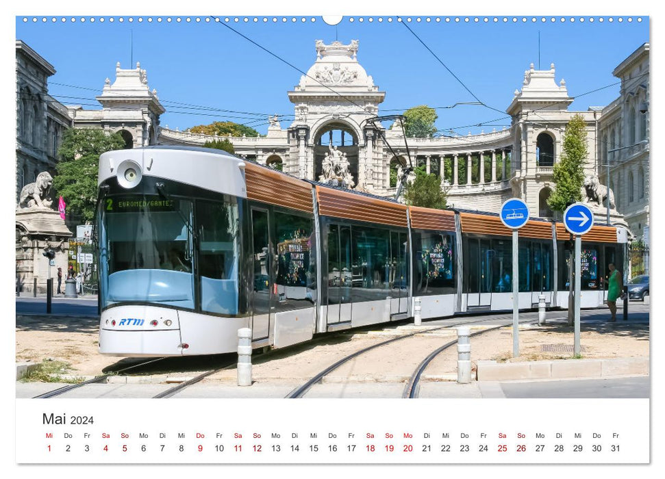 Trams und Straßenbahnen (CALVENDO Wandkalender 2024)