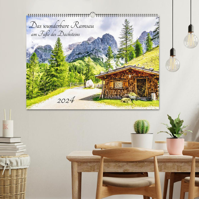 La magnifique Ramsau au pied du Dachstein (calendrier mural CALVENDO 2024) 