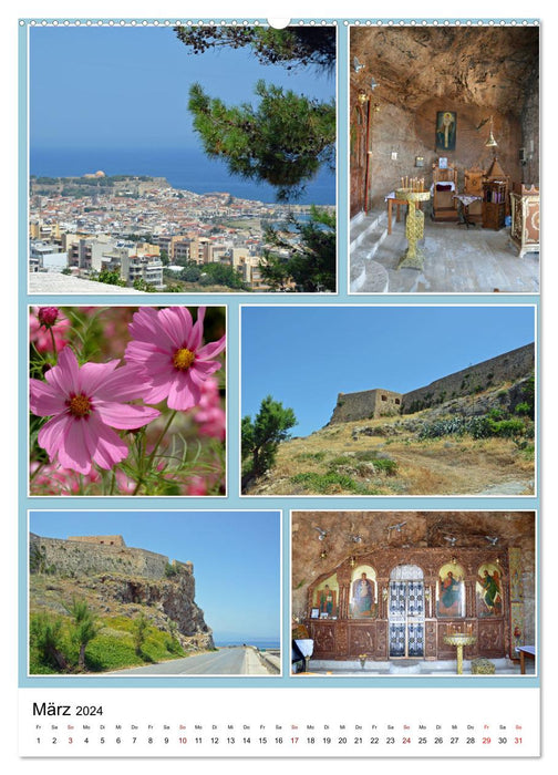 Kreta - Historische Städte und Bilderbuchdörfer (CALVENDO Wandkalender 2024)
