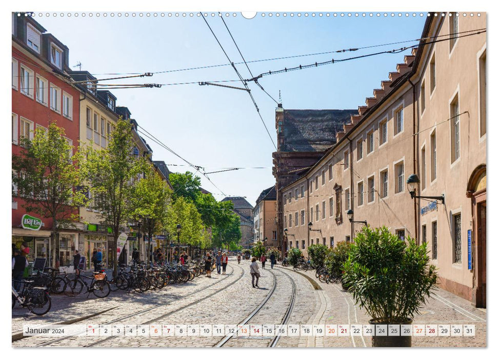 Freiburg im Breisgau Impressionen (CALVENDO Premium Wandkalender 2024)