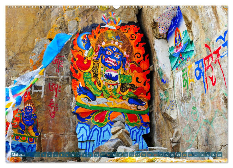 Mystische Wesen – Buddhistische Kunst im Himalaya (CALVENDO Premium Wandkalender 2024)