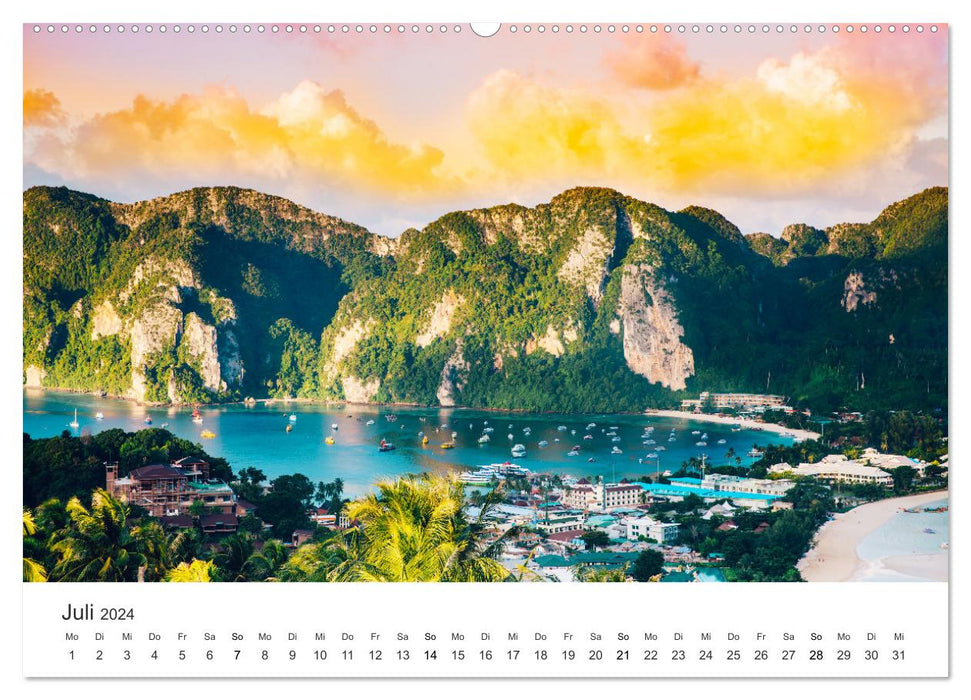 Thaïlande – Le pays du sourire. (Calendrier mural CALVENDO Premium 2024) 