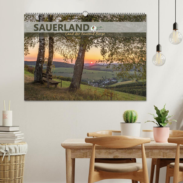 Sauerland - Land der tausend Berge (CALVENDO Wandkalender 2024)
