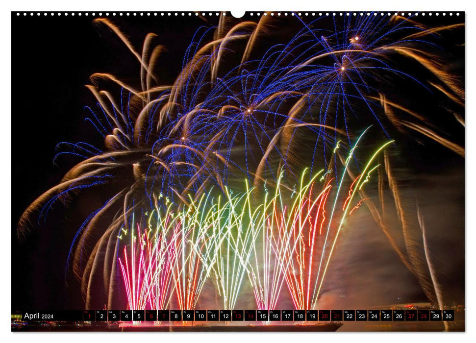 Feuerwerk - Kunstwerke am Himmel (CALVENDO Wandkalender 2024)