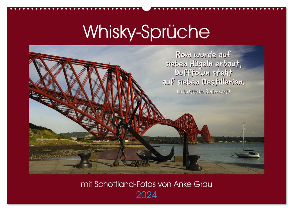 Whisky-Sprüche (CALVENDO Wandkalender 2024)
