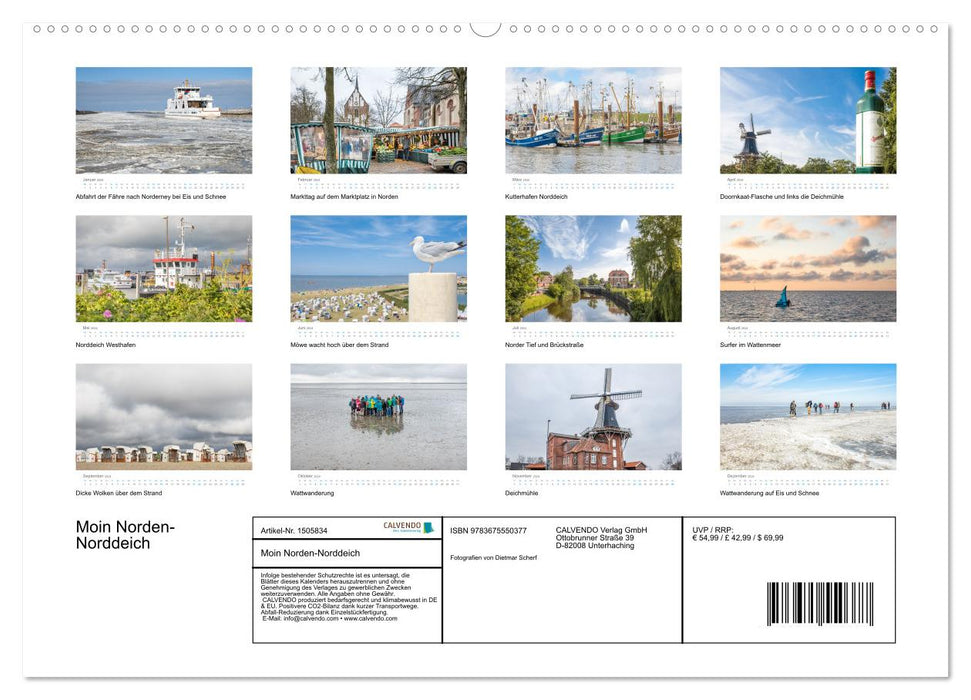 Moin Norden-Norddeich (CALVENDO Wandkalender 2024)