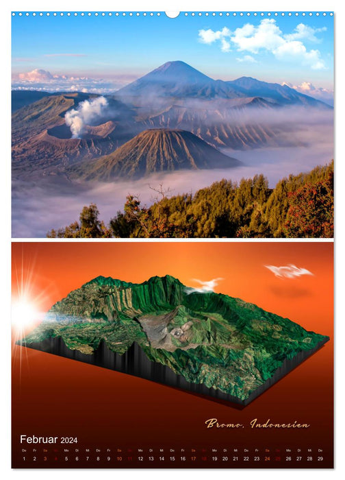 Vulkane - Faszination Vulkanismus (CALVENDO Wandkalender 2024)
