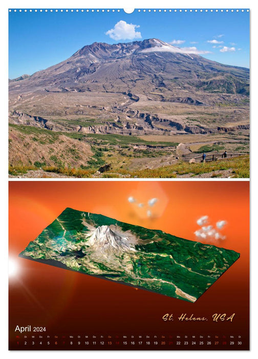 Vulkane - Faszination Vulkanismus (CALVENDO Wandkalender 2024)