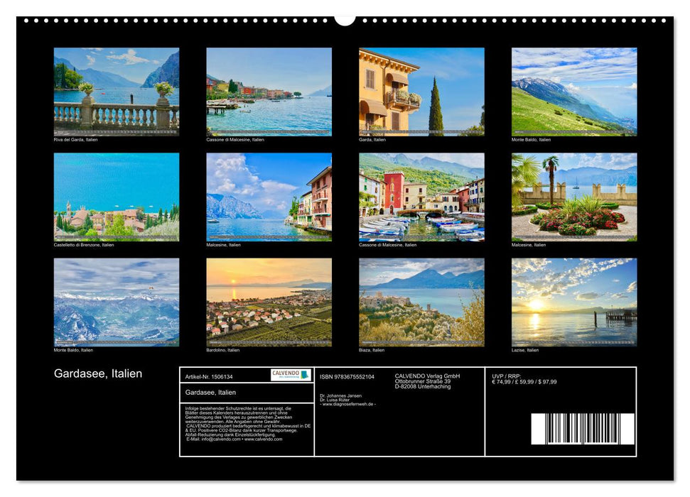Gardasee, Italien (CALVENDO Premium Wandkalender 2024)