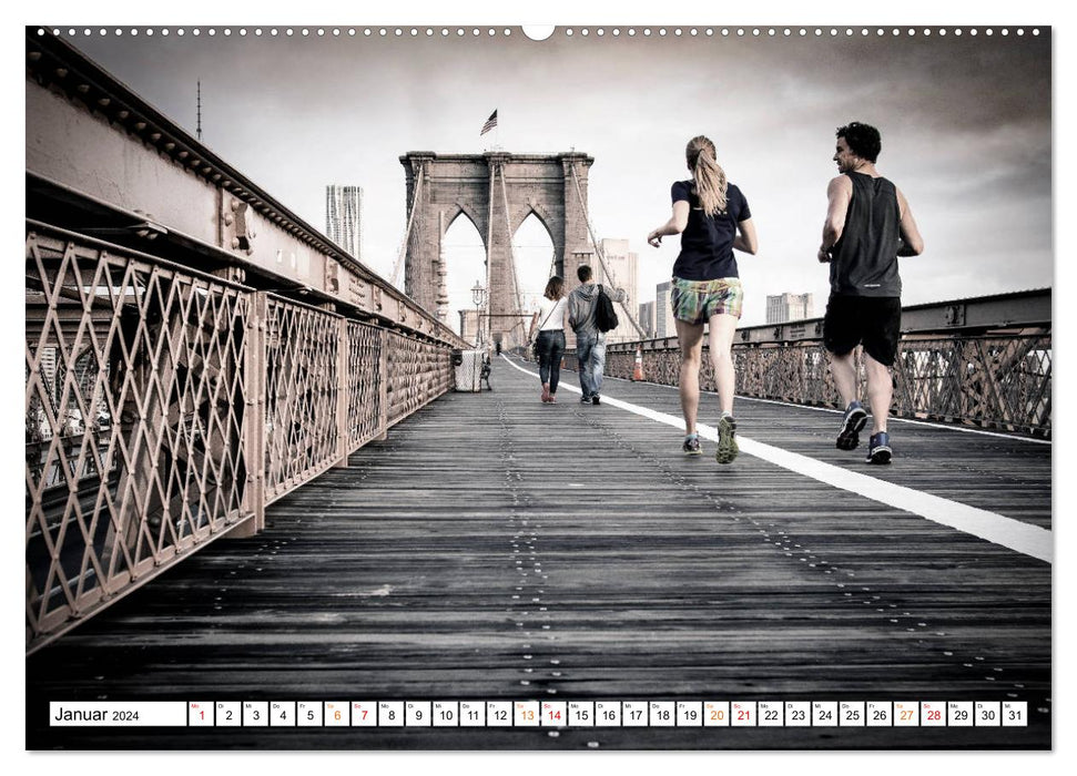 Jogging - Spaß am Laufen (CALVENDO Premium Wandkalender 2024)