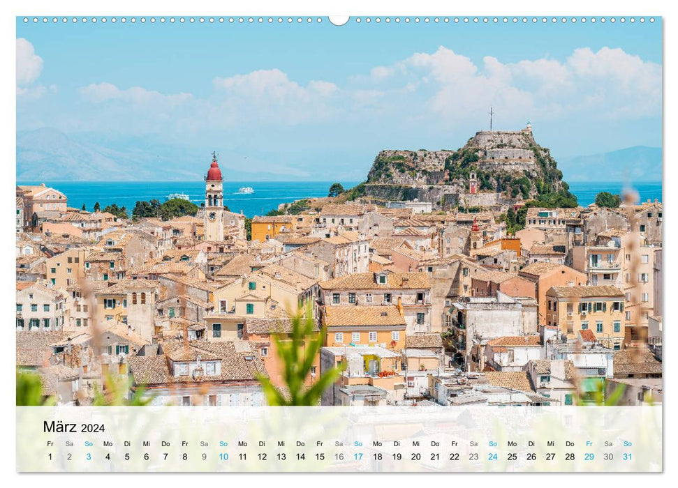 Insel Korfu - Trauminsel im Ionischen Meer (CALVENDO Premium Wandkalender 2024)