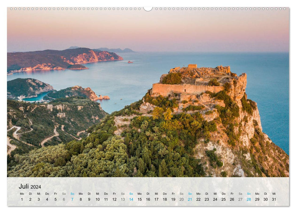 Insel Korfu - Trauminsel im Ionischen Meer (CALVENDO Premium Wandkalender 2024)