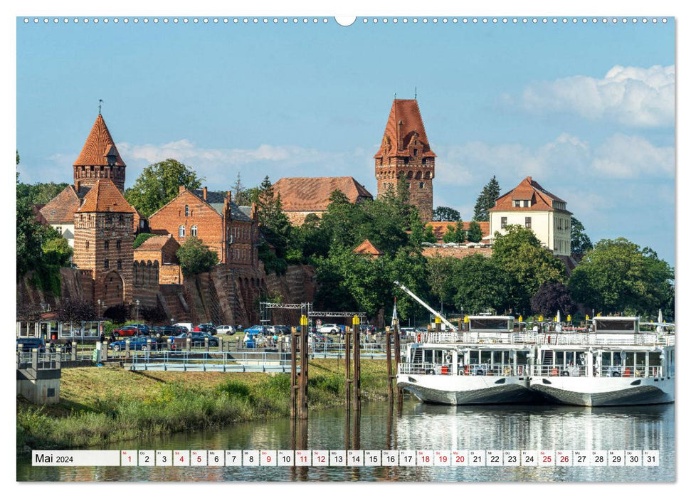 Von Dresden bis Hamburg - die Elbe. (CALVENDO Premium Wandkalender 2024)