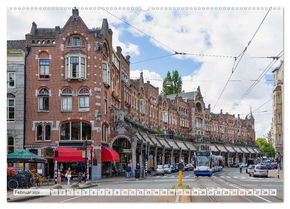 Amsterdam - Hauptstadt der Niederlande (CALVENDO Premium Wandkalender 2024)