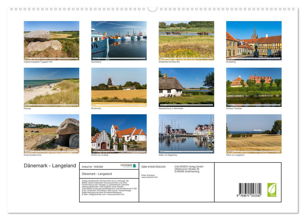 Dänemark - Insel Langeland (CALVENDO Premium Wandkalender 2024)