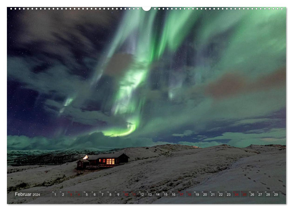 Polarnacht in Tromsø (CALVENDO Premium Wandkalender 2024)
