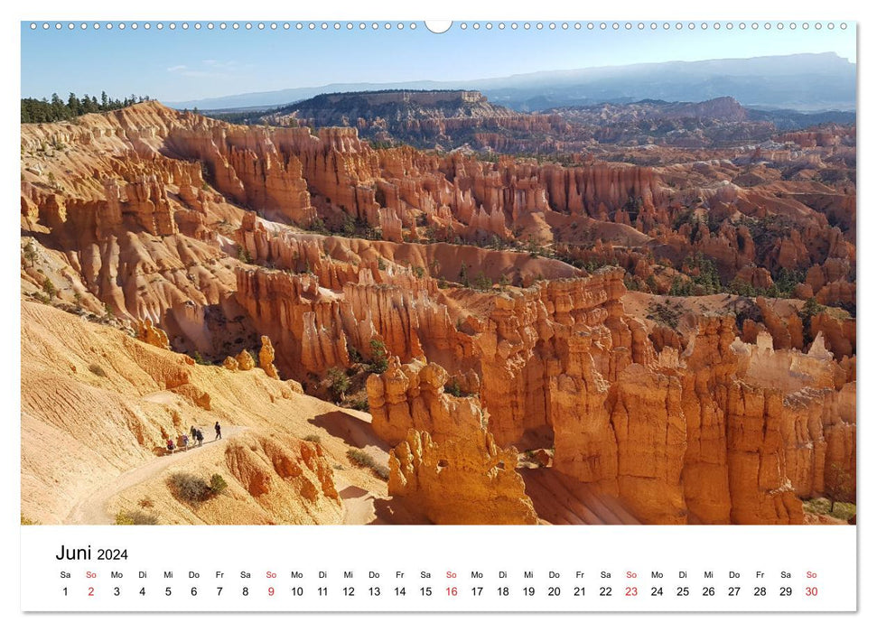 USA Nationalparks - Eine Reise durch die Vielfalt und Schönheit der Naturparks Nordamerikas (CALVENDO Premium Wandkalender 2024)