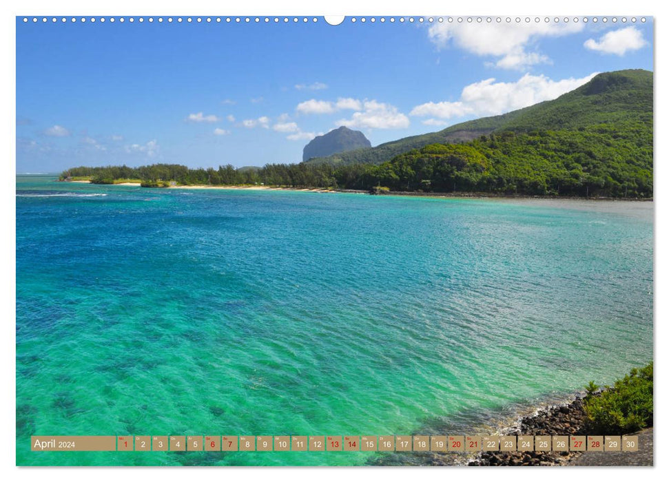 Erlebe mit mir das tropische Mauritius (CALVENDO Premium Wandkalender 2024)