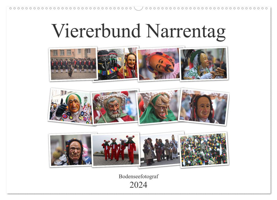 Narrentag Viererbund 2024 (CALVENDO Wandkalender 2024)
