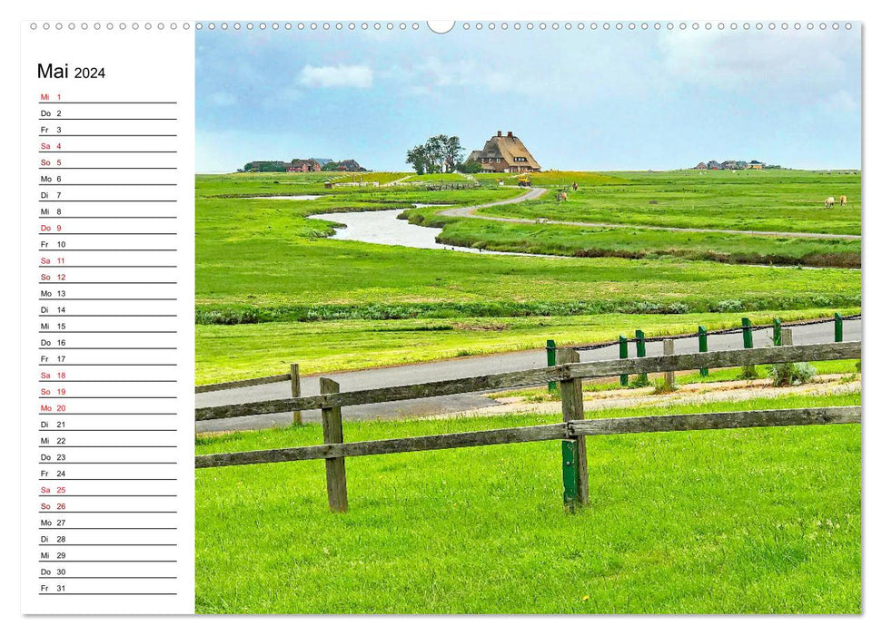 Hallig Hooge - Romantik Pur (CALVENDO Premium Wandkalender 2024)