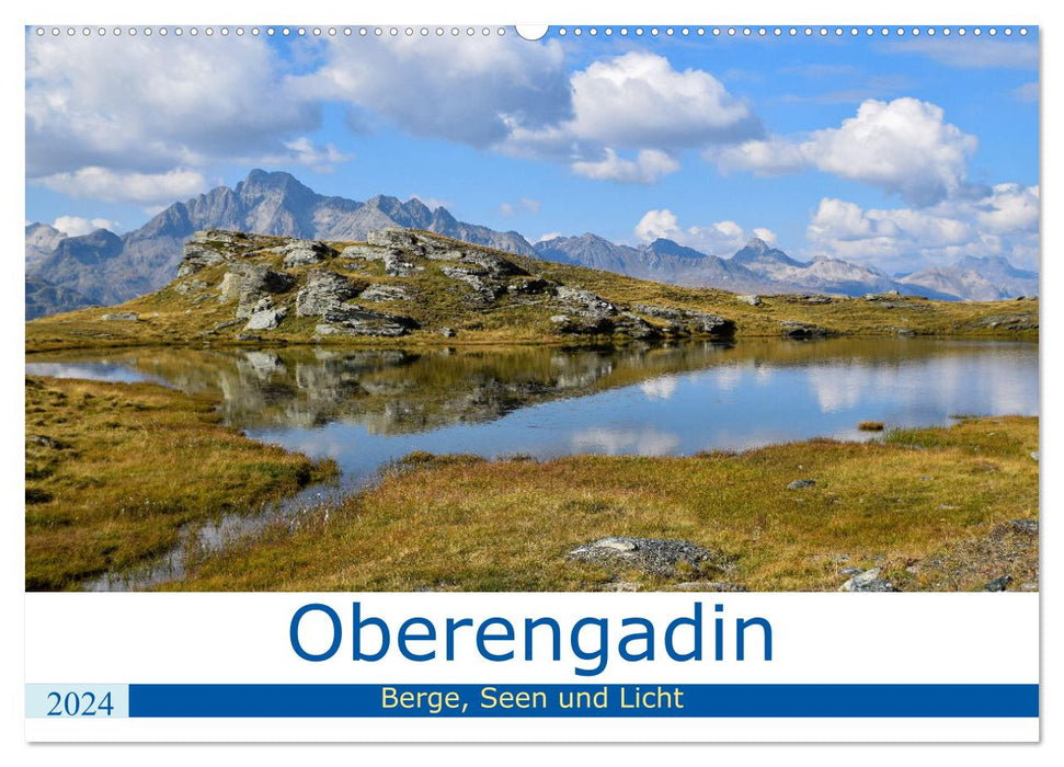 Oberengadin - Berge, Seen und Licht (CALVENDO Wandkalender 2024)