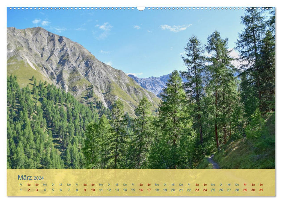 Oberengadin - Berge, Seen und Licht (CALVENDO Wandkalender 2024)