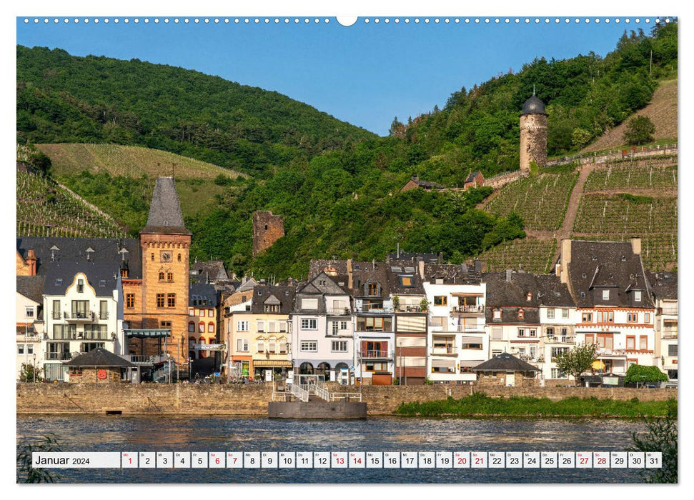 Die Mosel - Landkreis Cochem - Zell (CALVENDO Premium Wandkalender 2024)