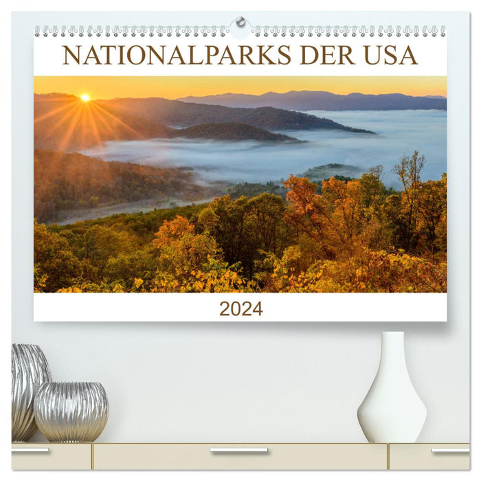Nationalparks der USA (CALVENDO Premium Wandkalender 2024)