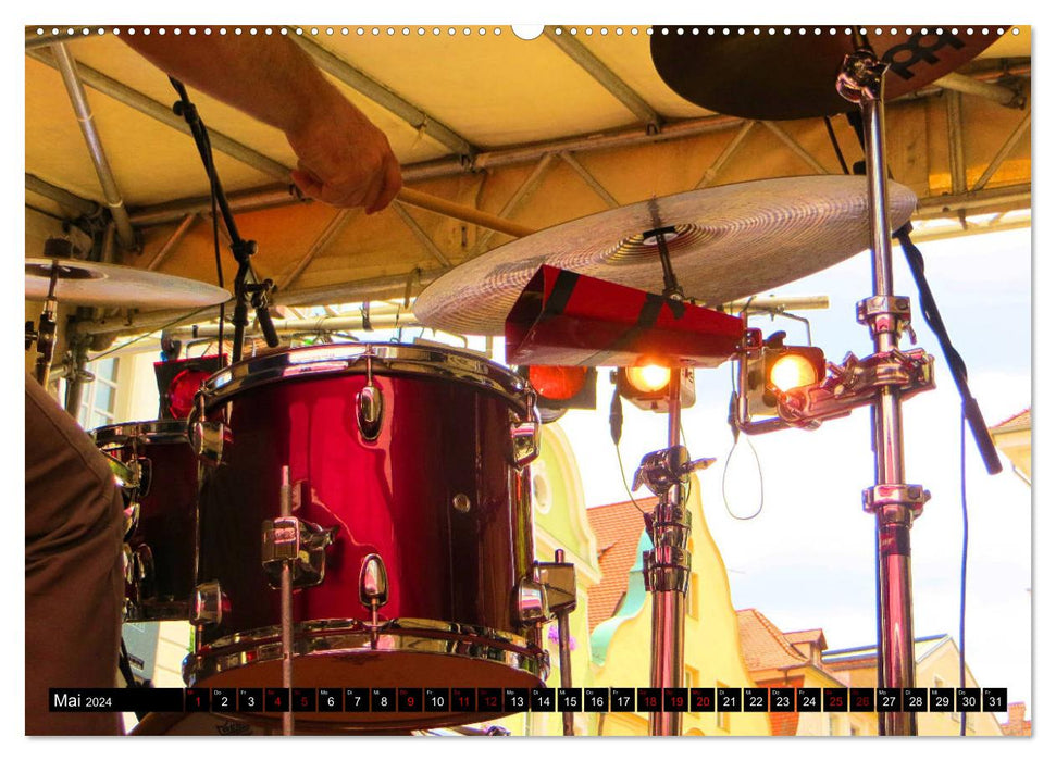 Schlagzeug on Tour (CALVENDO Premium Wandkalender 2024)