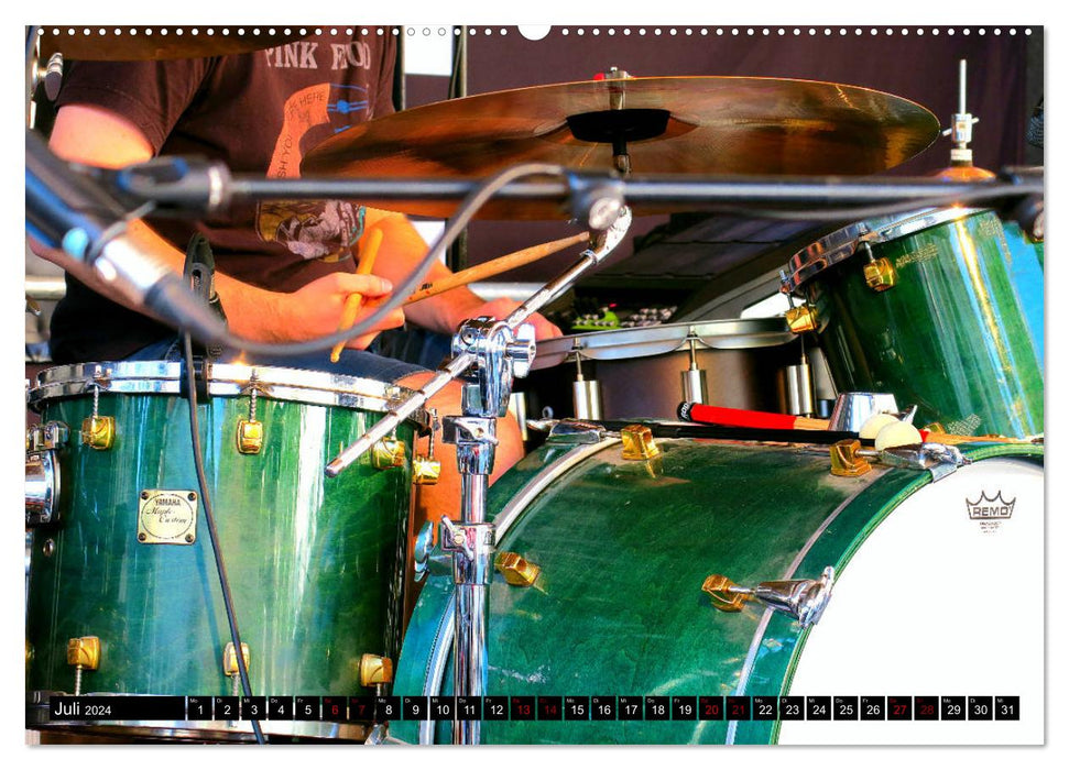 Schlagzeug on Tour (CALVENDO Premium Wandkalender 2024)