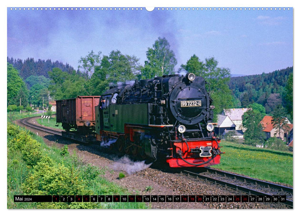 Harzer Schmalspurbahnen 1980er Jahre bis heute (CALVENDO Premium Wandkalender 2024)