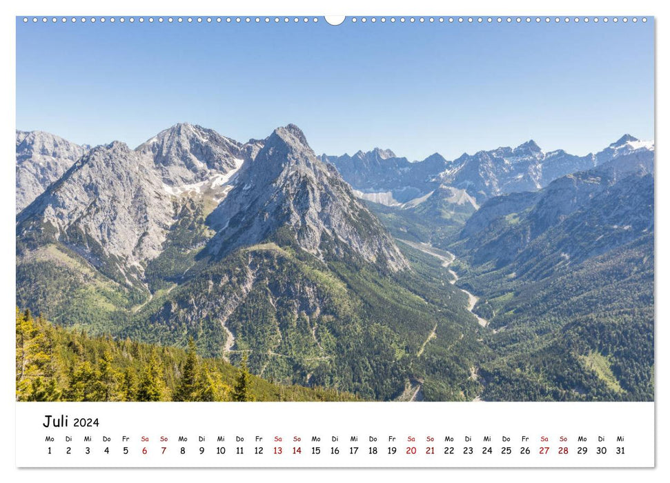 Bergpixels Wanderlust (CALVENDO Premium Wandkalender 2024)