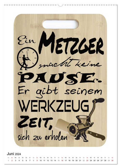 Metzger-Sprüche (CALVENDO Premium Wandkalender 2024)