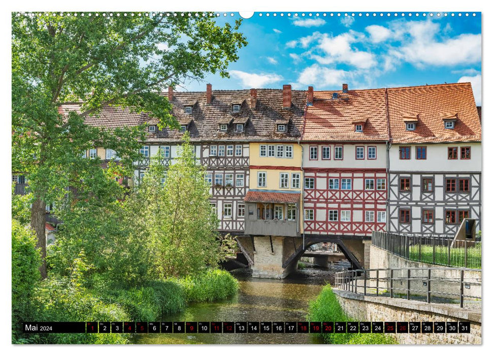 Ein Wochenende in Erfurt (CALVENDO Premium Wandkalender 2024)