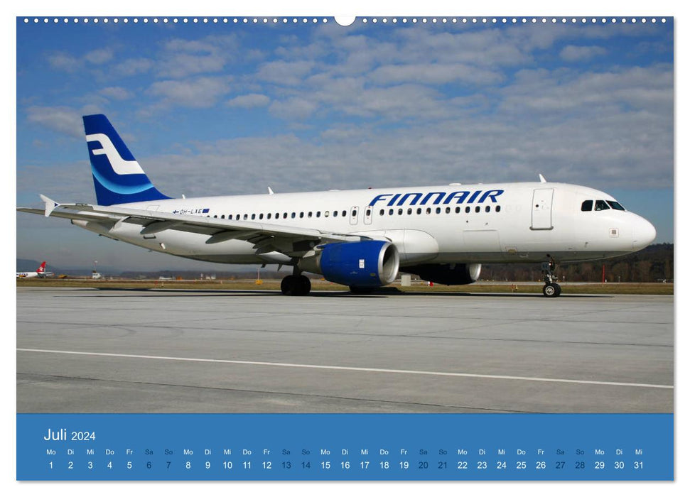 Airbus Airliners (CALVENDO Premium Wandkalender 2024)