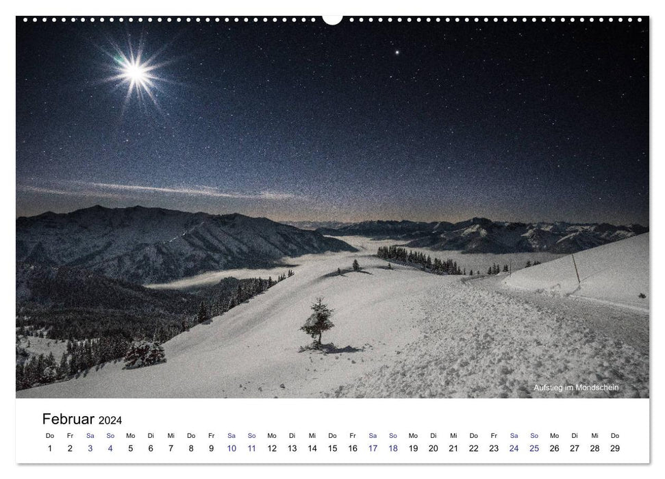 Sensucht Mountains - Moments of Light (CALVENDO Premium Wall Calendar 2024) 