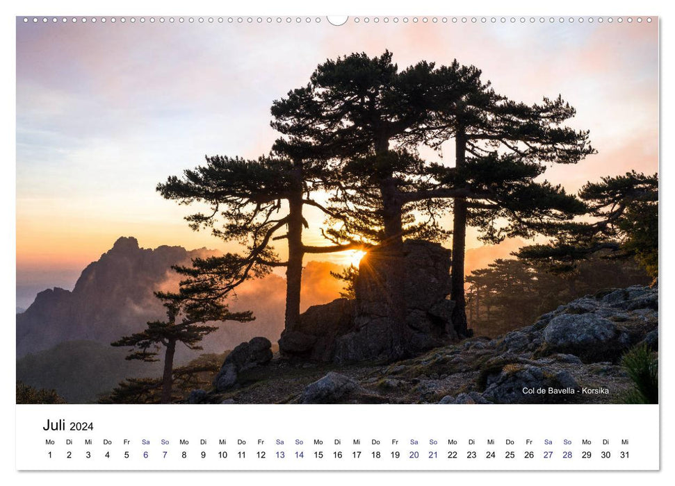 Sensucht Mountains - Moments of Light (CALVENDO Premium Wall Calendar 2024) 