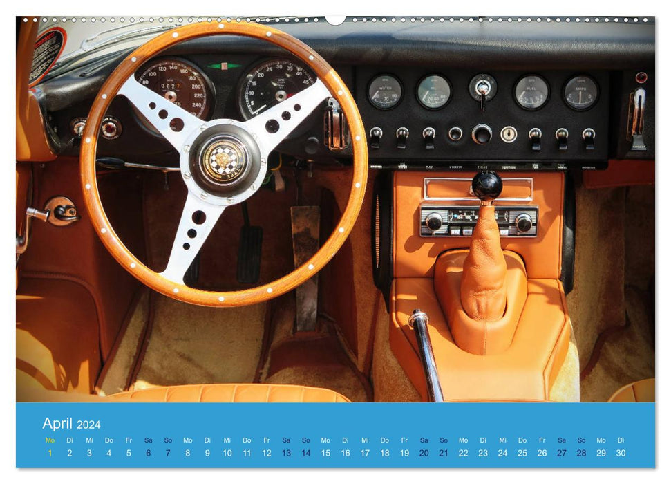Jaguar E-Type Memorial (CALVENDO Premium Wall Calendar 2024) 